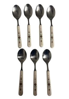 Studio Nova Adirondack Flatware Southwestern 5 5/8 inch Teaspoons Lot of 7
